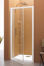 Petite cabine de douche simple porte volet
